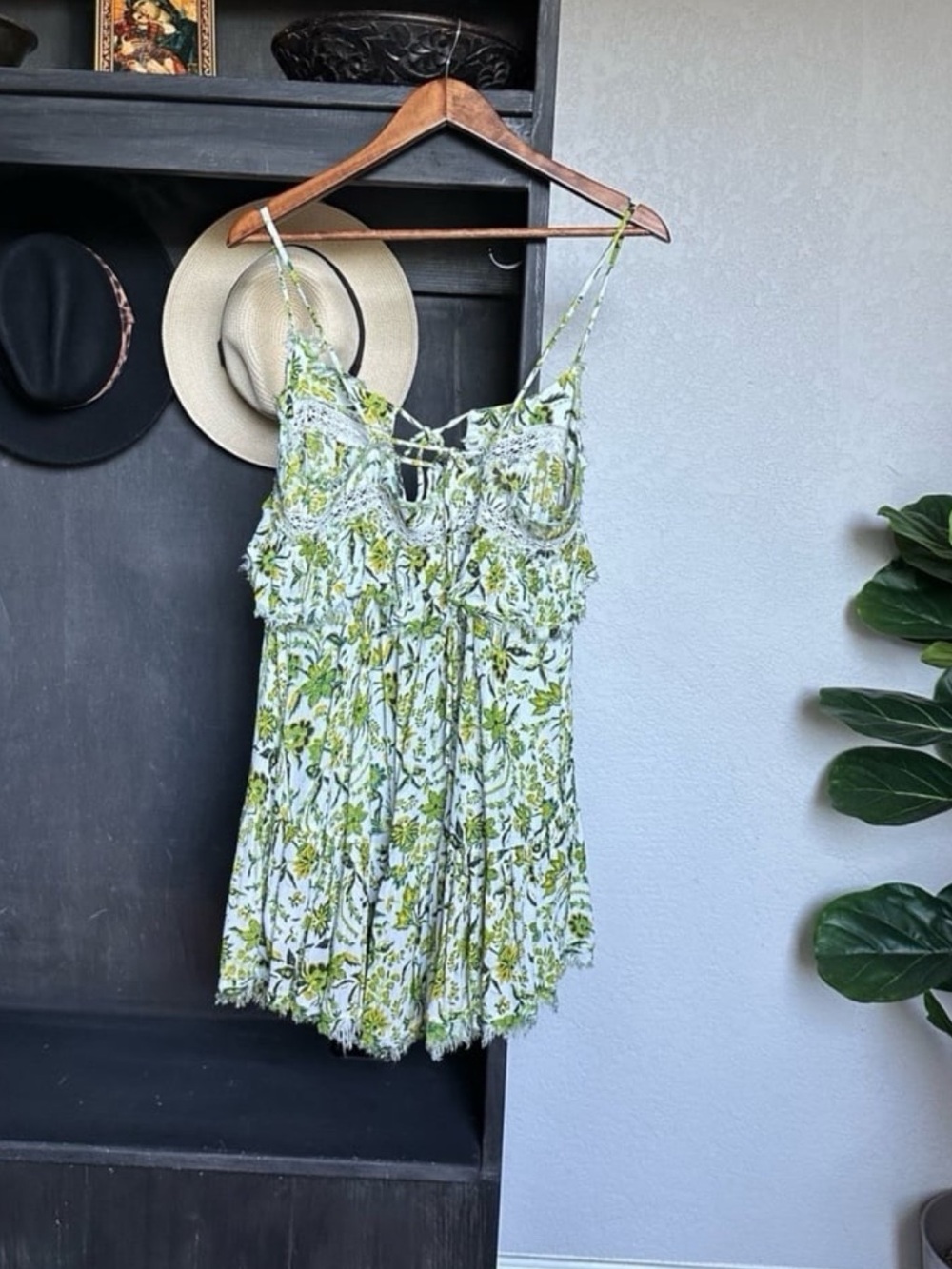 Free People Ruffle Cami Mini Dress Size Medium